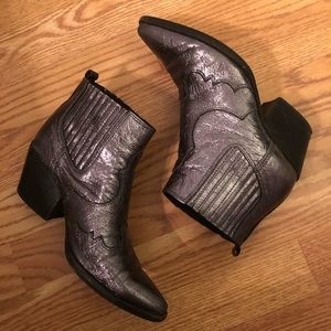 Sam Edelman Metallic Booties
